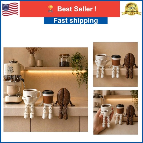 Articulated coffee cup figures - articulated,